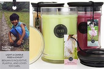 Duftkerzen mit einem Herz für Kinder - Bridgewater Duftkerzen und Duftsachets