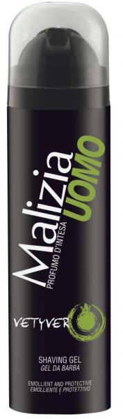 Malizia Uomo Vetyver\' besitzt auch ein angenehm riechendes und sanftes Rasiergel - 