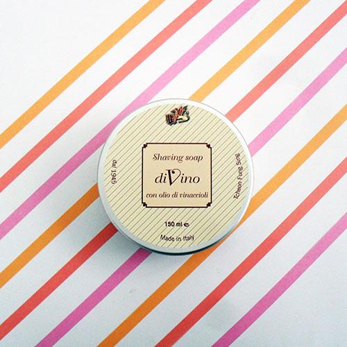 Rasierseife mit Weinaroma und Traubenkernöl - Rasierseife mit Weinaroma und Traubenkernöl