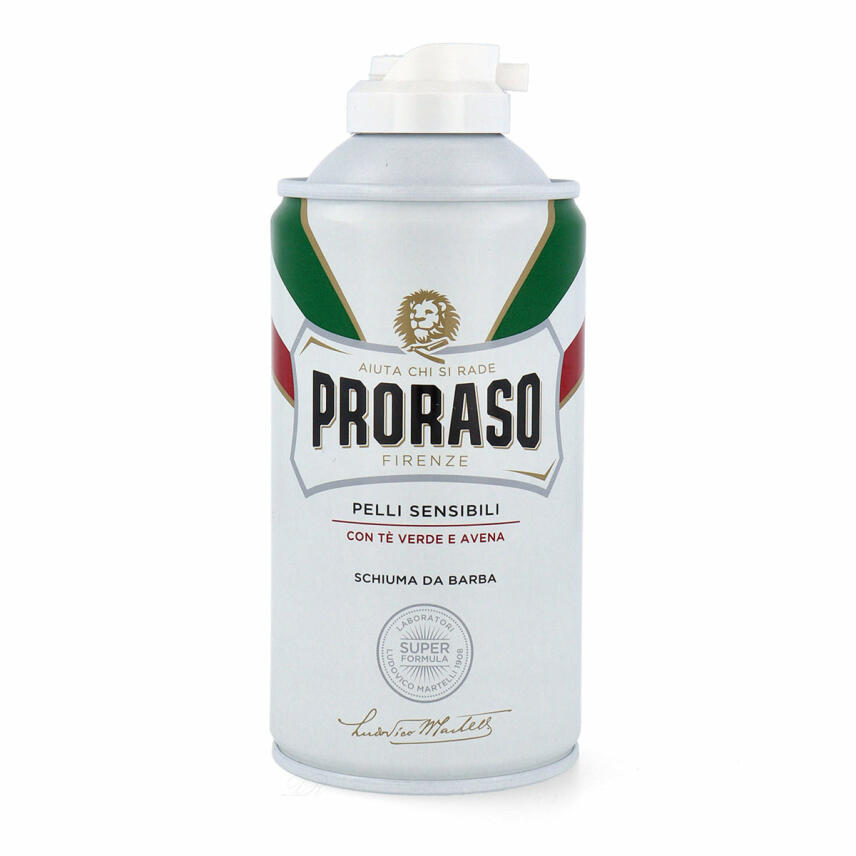 Proraso schaving foam white for sensible skin 300ml - bianca