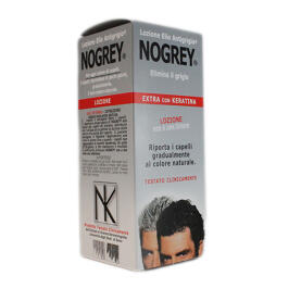 Nogrey lotion Anti grey Extra with Keratin gives hair color again 200 ml