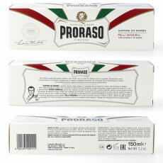 PRORASO Shaving soap white for sensible skins 150 ml