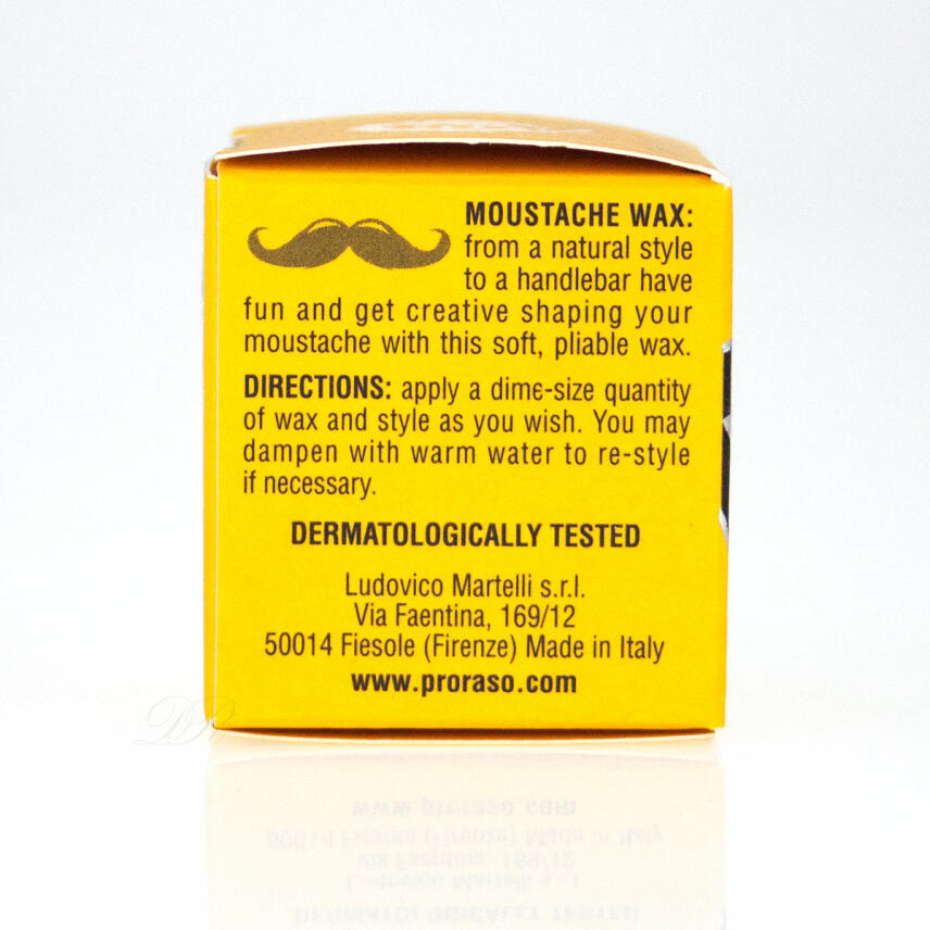 PRORASO Moustache Wax for beard Cera Baffi 15 ml