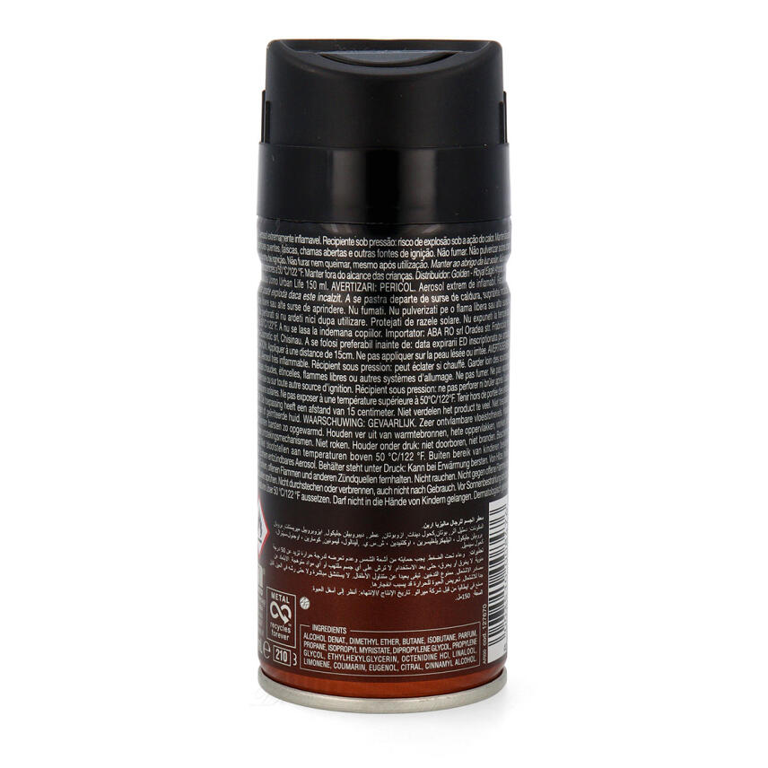 Malizia Uomo Urban Life Eau de Toilette Deodorant 6 x 150 ml