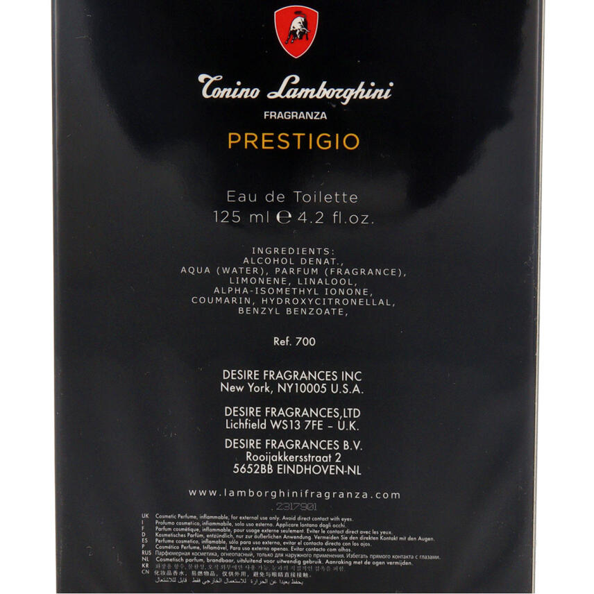 Tonino Lamborghini Prestigio Eau de Toilette spray 125 ml