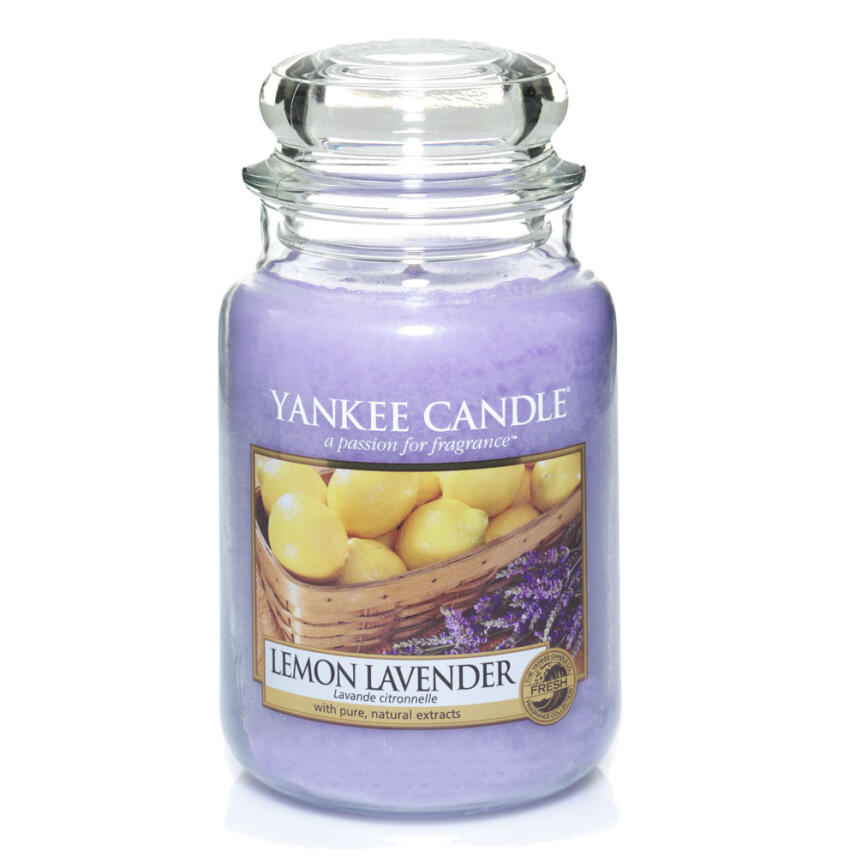 Yankee Candle Lemon Lavender Duftkerze Gro&szlig;es Glas 623 g
