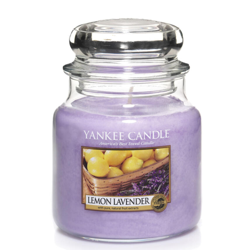 Yankee Candle Lemon Lavender Scented Candle Medium Jar 411 g