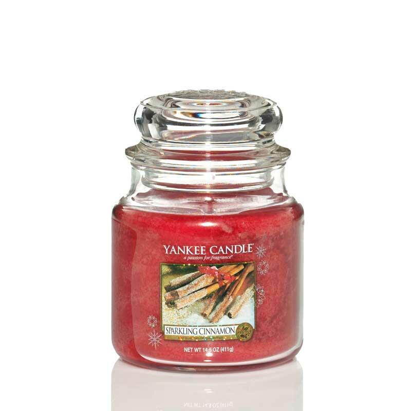 Yankee Candle Sparkling Cinnamon Scented Candle Medium Jar 411 g
