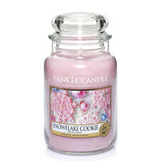Yankee Candle Snowflake Cookie Duftkerze Gro&szlig;es Glas 623 g