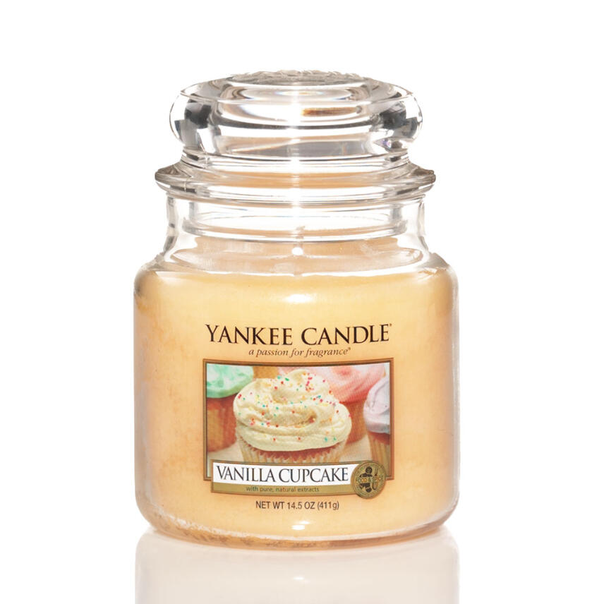Yankee Candle Vanilla Cupcake Duftkerze Mittleres Glas 411 g