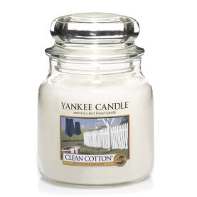 Yankee Candle Clean Cotton Scented Candle Medium Jar 411 g