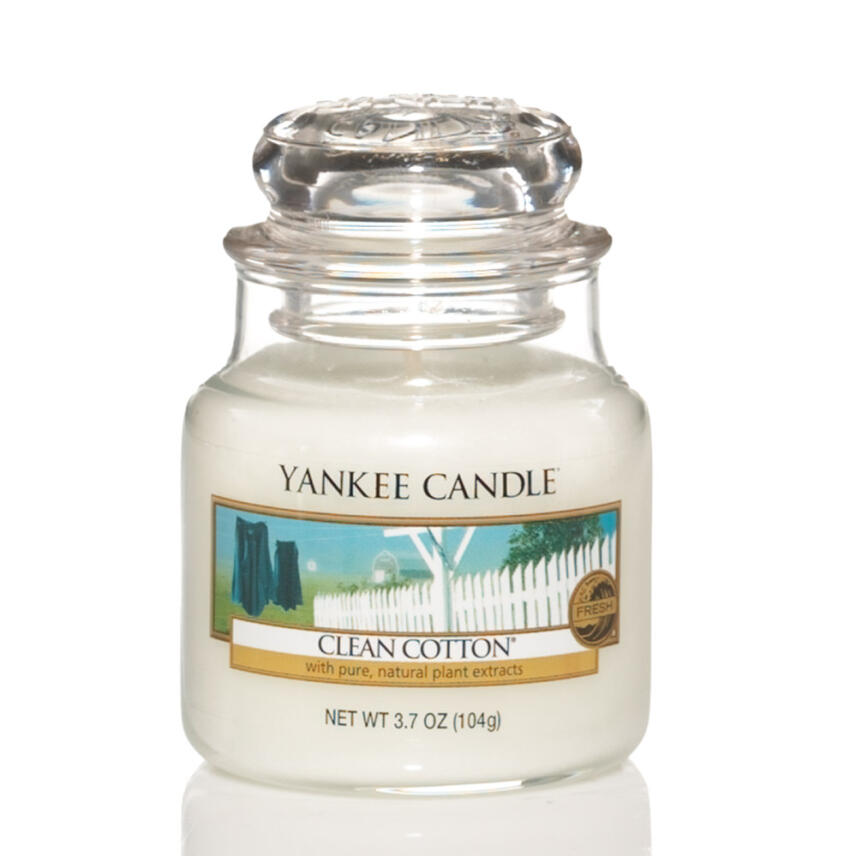 Yankee Candle Clean Cotton Duftkerze Kleines Glas 104 g