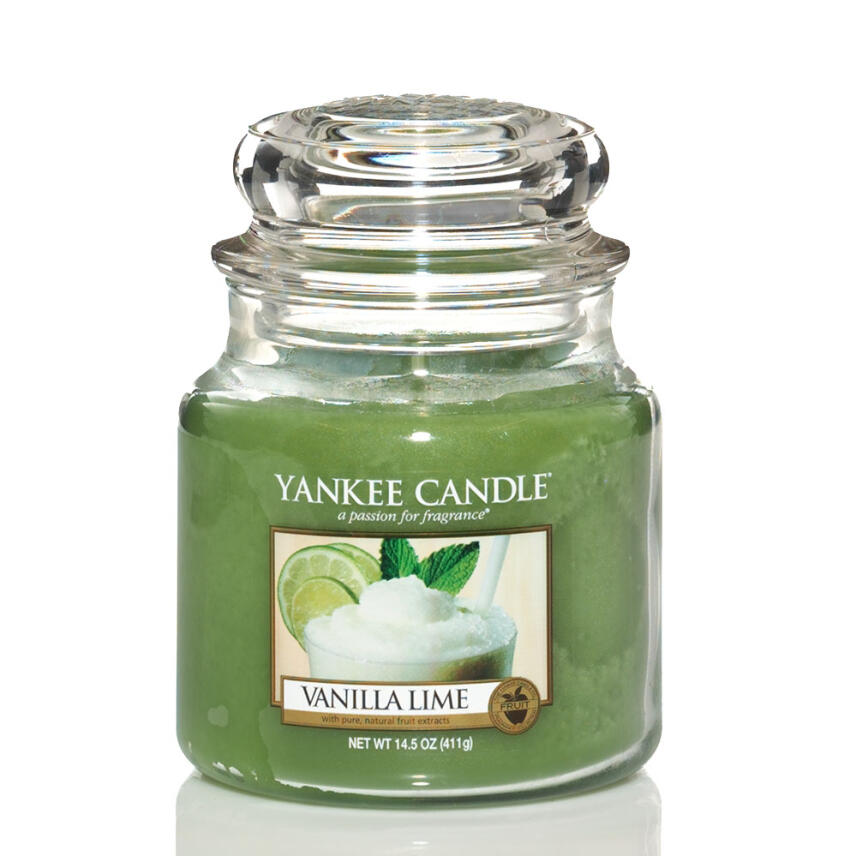 Yankee Candle Vanilla Lime Scented Candle Medium Jar 411 g