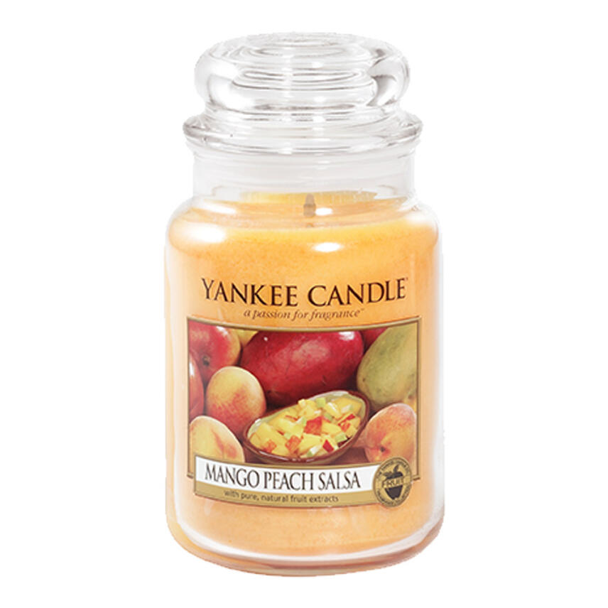Yankee Candle Mango Peach Salsa Duftkerze Gro&szlig;es Glas 623 g