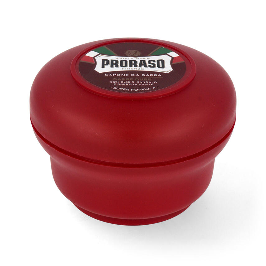 PRORASO Red Pflege Set - Pre Shave + Rasierseife + Dusche