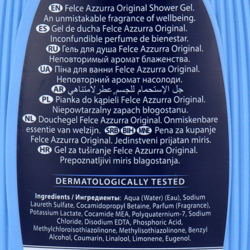 Paglieri Felce Azzurra Shower Gel Original 12 x 400 ml