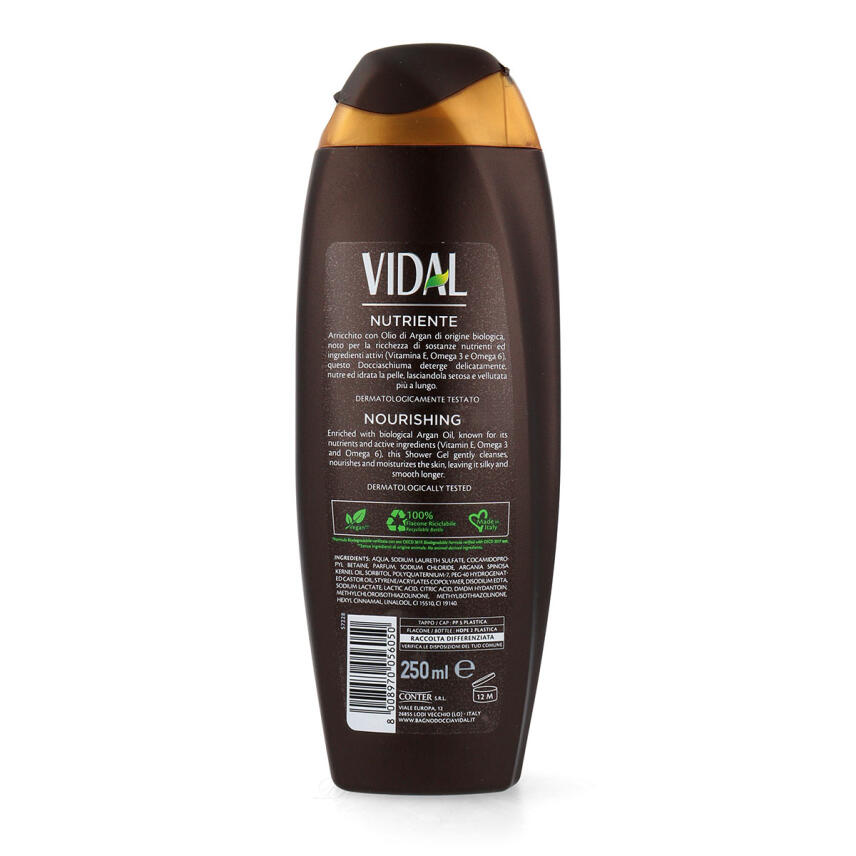 VIDAL shower gel Olio di Argan - with Argan oil 250 ml
