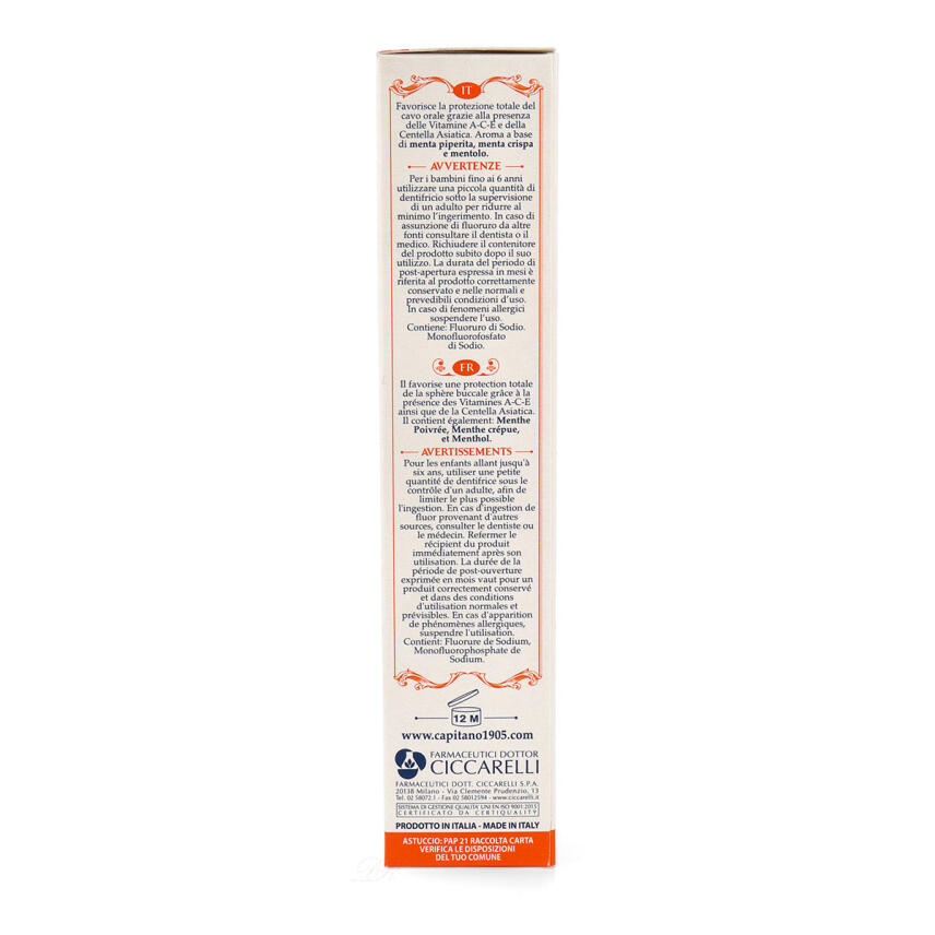 Pasta del Capitano Premium Edition 1905 ACE Zahnpasta 75 ml