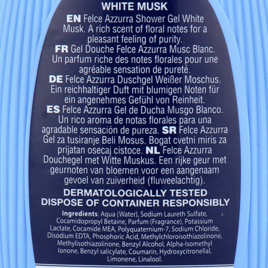 Paglieri Felce Azzurra Shower Gel White Musk 400 ml
