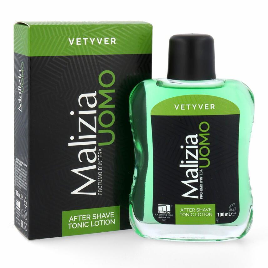 Malizia UOMO Vetyver Top Set: 4 products for the body care of the vital man
