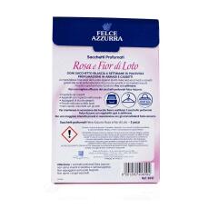 PAGLIERI Felce Azzurra Scented sachets roses and lotus flower 3 pieces