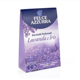 PAGLIERI Felce Azzurra Sachets Lavender and Iris 3 pieces