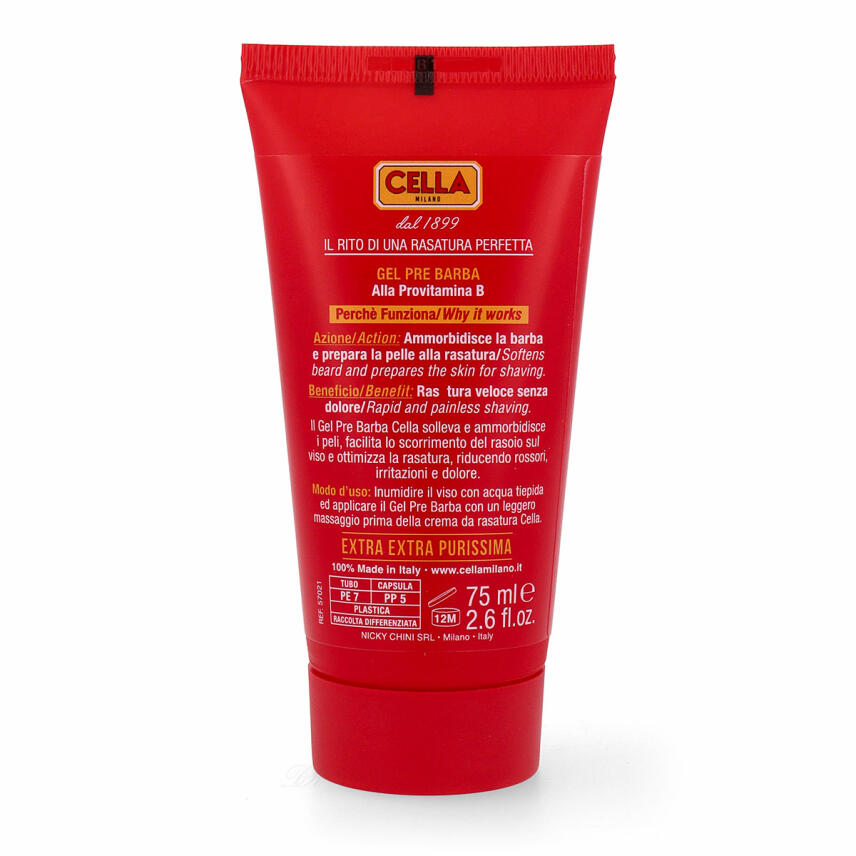 Cella Pre Shave Gel with Pro Vitamin B 75 ml