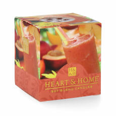 Heart &amp; Home Peach Mango Smoothie Votiv Duftkerze 52 g