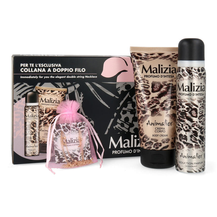 Malizia Donna Animalier Geschenkset Deodorant 100 ml &amp; K&ouml;rpercreme 150 ml