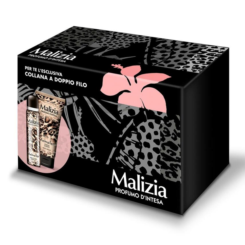 Malizia Donna Animalier Gift Set Deodorant 100 ml &amp; Body Cream 150 ml 