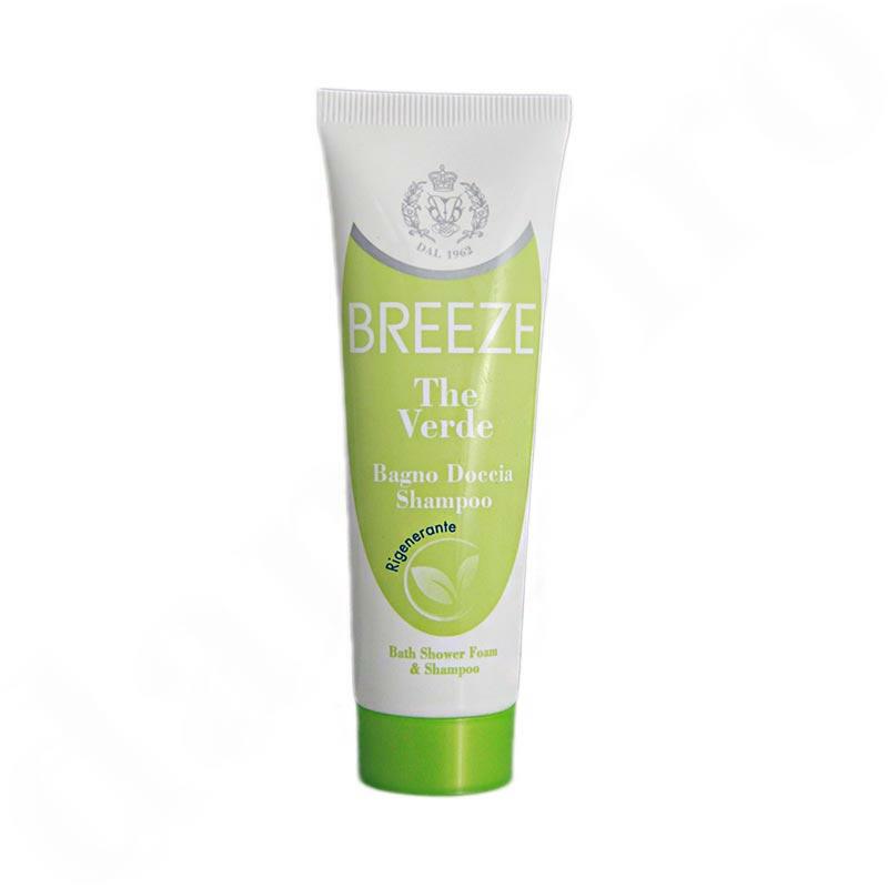 Breeze Bade-Duschgel &amp; Shampoo gr&uuml;ner Tee - regenerierend 50 ml - travel edition