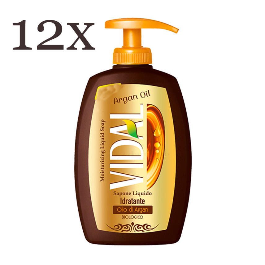 VIDAL Fl&uuml;ssigseife Argan&ouml;l 12x 300 ml