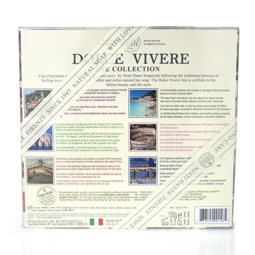 Nesti Dante Seifen Geschenk-Set Dolce Vivere Collection (6x 150g)