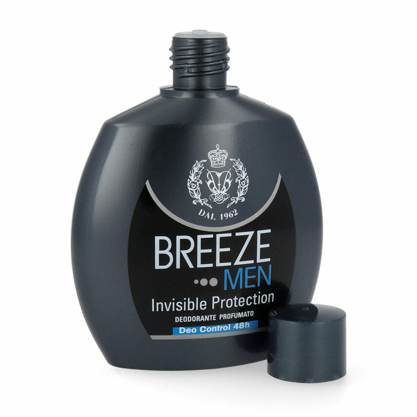 Breeze deo spray Squeeze Men Fresh Invisible 100ml without aluminum salts