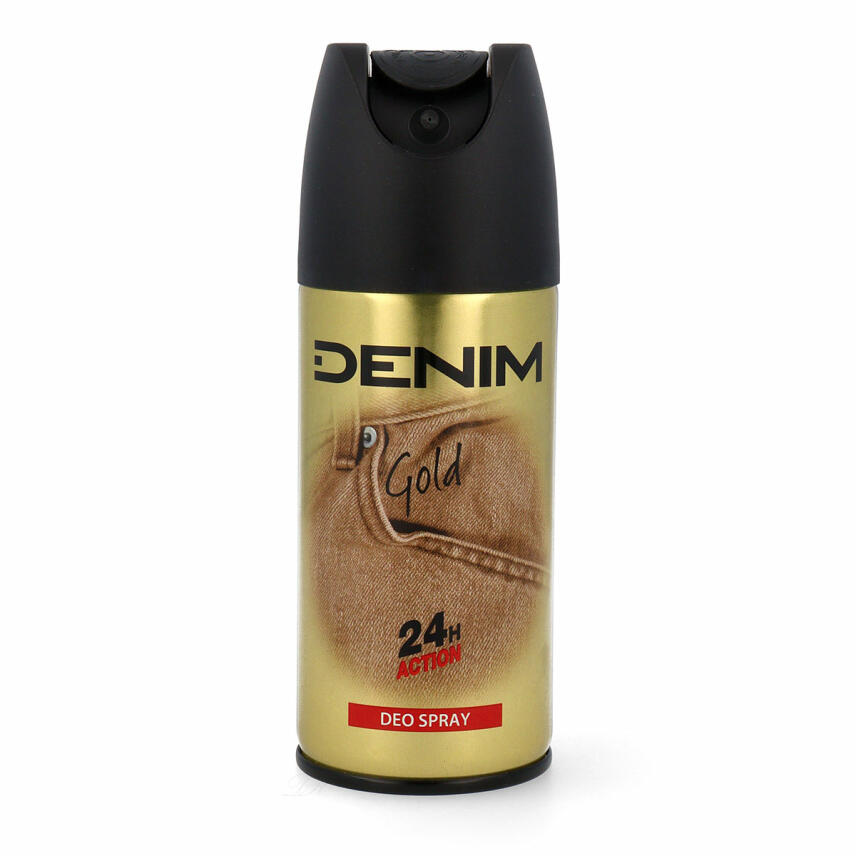 DENIM GOLD Geschenkset mit After Shave 100 ml, Deo Spray 150 ml &amp; Bag