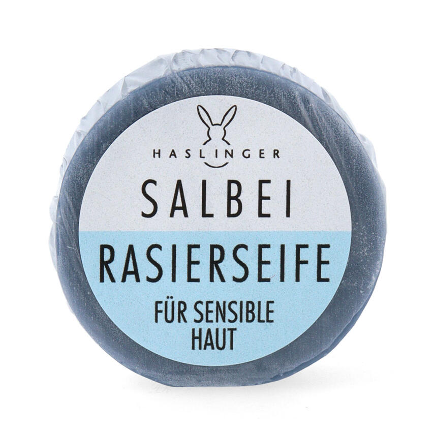 Haslinger Rasierseife mit Salbei f&uuml;r sensible Haut 60g