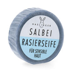 Haslinger Rasierseife mit Salbei f&uuml;r sensible Haut 60g