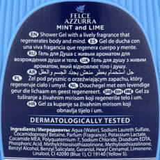 Paglieri Felce Azzurra Shower Gel Mint &amp; Lime 250 ml