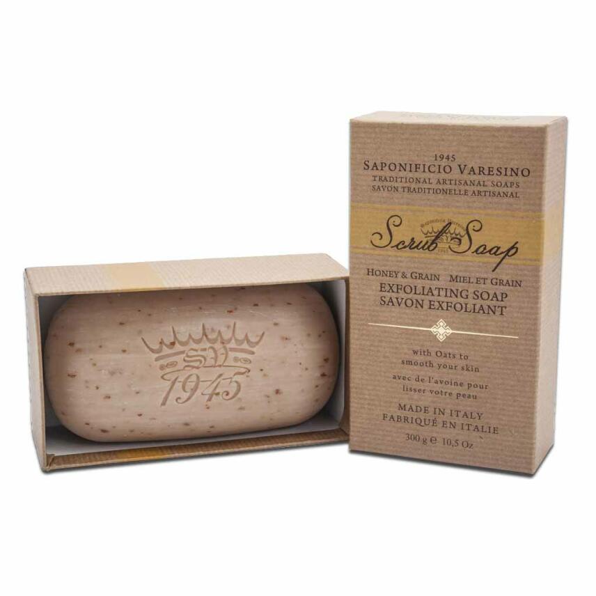 Saponificio Varesino Exfoliating Soap Honey &amp; Grain 300 g