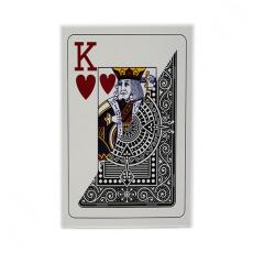MODIANO POKER - BlackJack Playing Cards 100% Plastic 54 black Jumbo Index