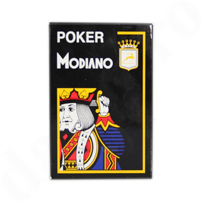 Poker 4J Black  von MODIANO professionelle 100% plastic Casino Pokerkarten 