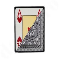 Modiano Spielkarten aus 100% Plastik Poker Cristallo 4 Index schwarz