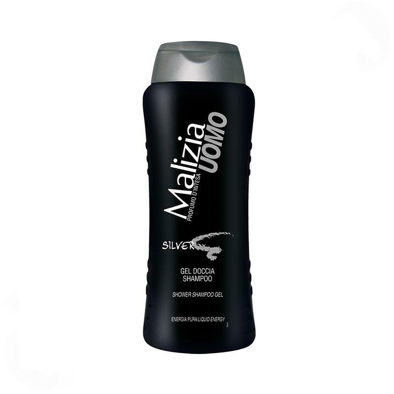 MALIZIA UOMO SILVER Duschgel &amp; Shampoo 2in1 mit Aloe Vera 250 ml