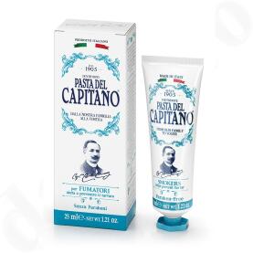 Pasta del Capitano Premium Edition 1905 Rezept Smokers Zahnpasta für Raucher 25 ml - Mini
