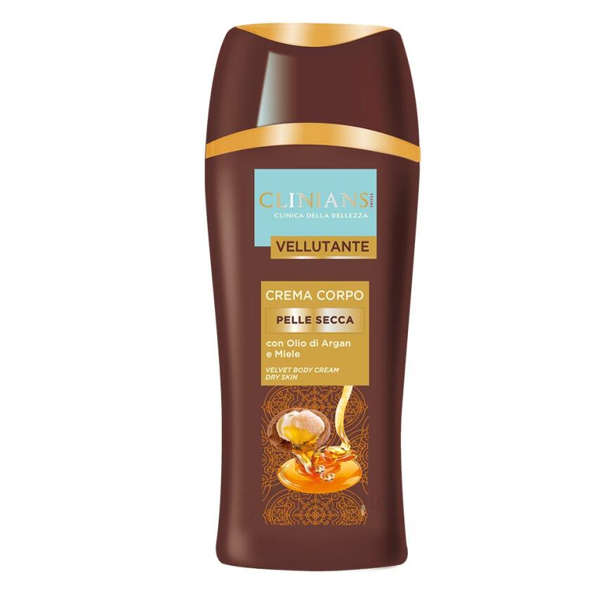 CLINIANS body cream with argan oil and honey for a velvety soft skin 250 ml