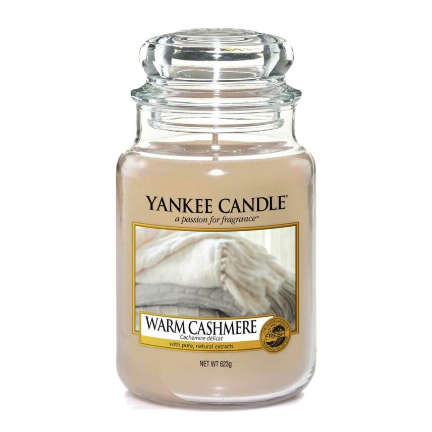 Yankee Candle Warm Cashmere Duftkerze Gro&szlig;es Glas 623 g