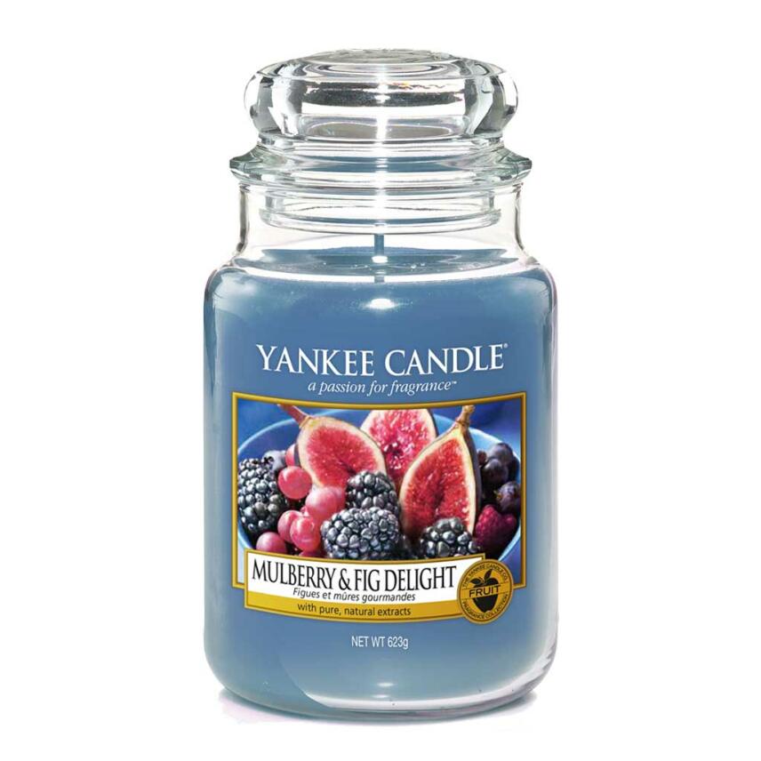 Yankee Candle Mulberry &amp; Fig Delight Scented Candle Large Jar 623 g / 22 oz.