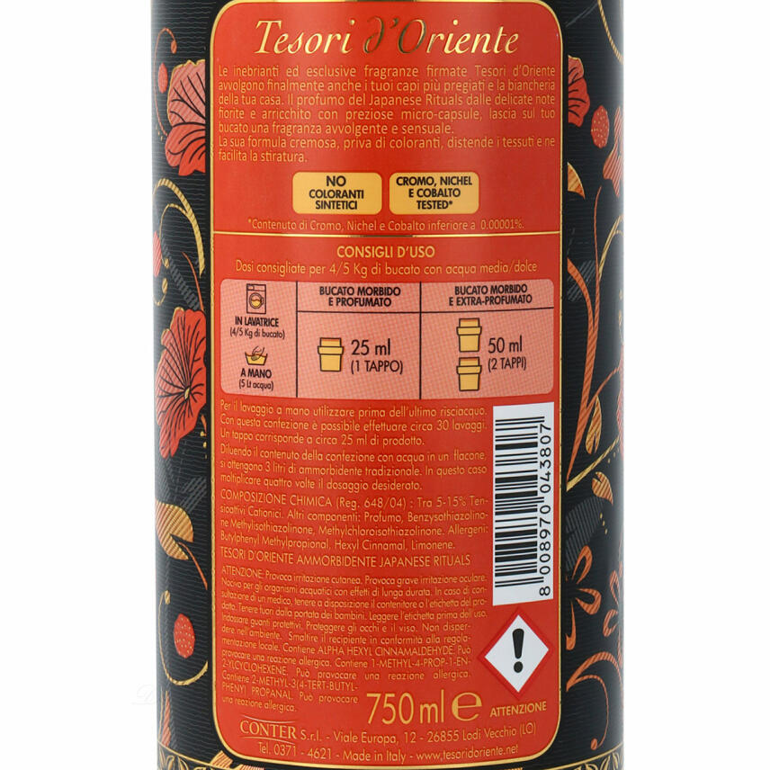 Tesori dOriente Japanese Rituals Aromatic Softener 750 ml 