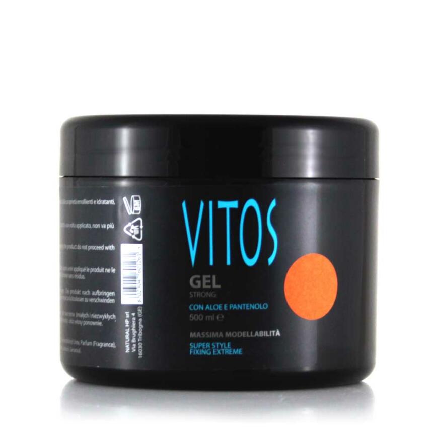 Vitos Hair Gel Strong with Aloe and Panthenol Oriental 500 ml / 16.9 oz.