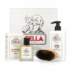 Cella Gift Set with Beard Shampoo, Beard Oil &amp; Beard...
